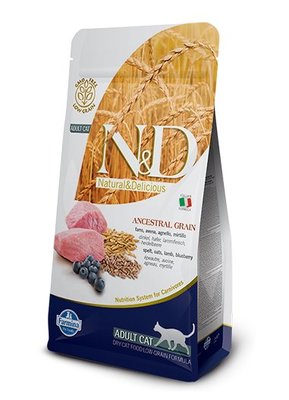 義大利 法米納FARMINA 天然低穀系列成貓-羊肉藍莓 LC-2 貓飼料 貓乾糧(10KG)