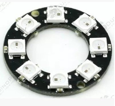 8位 WS2812 5050 RGB LED 智慧全彩RGB燈環開發板-大環 W1 [282970-046] ru y