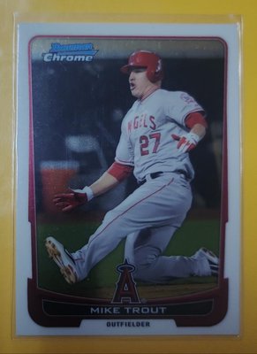 2012 BOWMAN CHROME 天使隊 強打 MIKE  TROUT