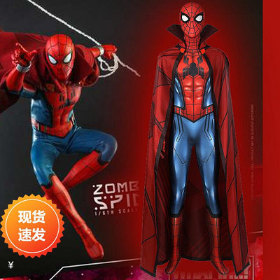 cosplay服裝 現貨假如·僵尸獵人蜘蛛俠緊身衣連體衣cos服男全套J21027B NT009