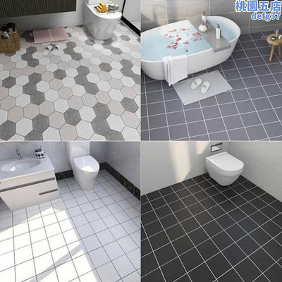 廠家出貨化妝室地板貼防水自粘防滑專用淋浴房浴室廁所地板貼地墊加厚地板貼紙