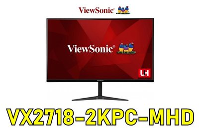 【UH 3C】優派 ViewSonic VX2718-2KPC-mhd 27型 2K 曲面電競螢幕 顯示器 內建喇叭