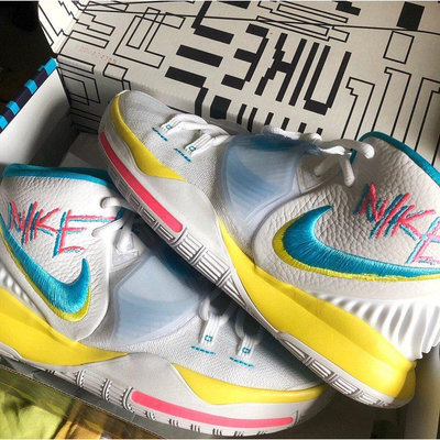 【正品】全新 Nike Kyrie 6 Neon Graffiti KI6 塗鴉 藍海岸 男女