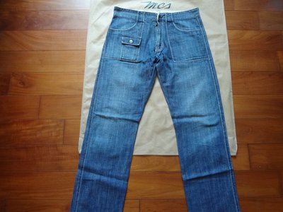 Marlboro Classics MCS 全新品稀有孟加拉製限量特殊工裝褲純棉藍色單寧牛仔褲W34 L34(1247)