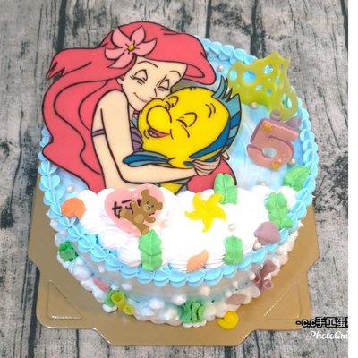 *CC手工蛋糕*-  小美人魚 6吋 造型蛋糕