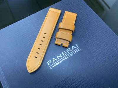 特價【永大精品】Panerai 沛納海 金質色 正常版 錶耳 24mm✖️22mm 全新品手工小牛皮錶帶