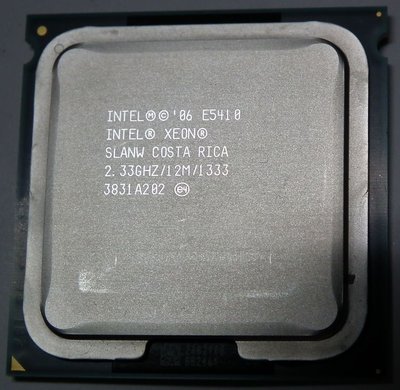 正式版XEON E5410 附貼片 LGA771 CPU INTEL 12M 4核心2.33g四核心SLANW 775