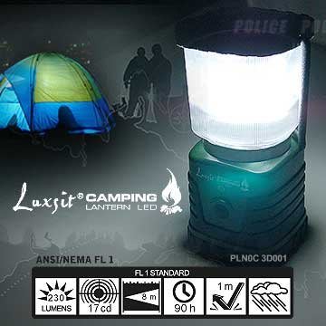 《甲補庫》~LUXSIT 1W LED高亮度野營燈(綠色)露營燈~颱風/地震/停電好幫手-360度全方位照明