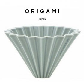 【豐原哈比店面經營】日本ORIGAMI 摺紙咖啡陶瓷濾杯-S(霧灰色)
