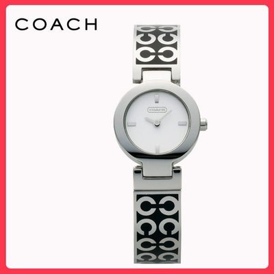 COACH MERCER-C LOGO經典手環時尚腕錶(白-25mm-CO14501359)限量出清售完為止