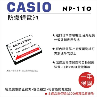 【老闆的家當】ROWA樂華 CASIO NP-110(NP-160)副廠鋰電池