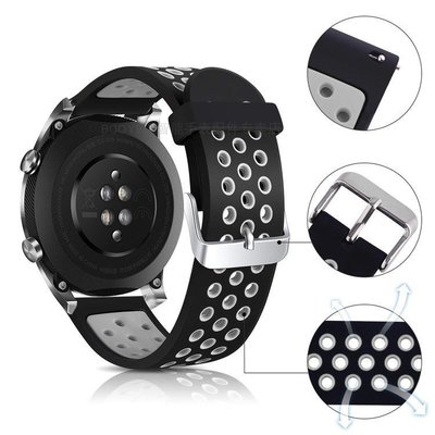 錶帶 手錶配件 保護殼22mm硅膠表帶 兼用華為watch2 PRO watch Magic/GT新