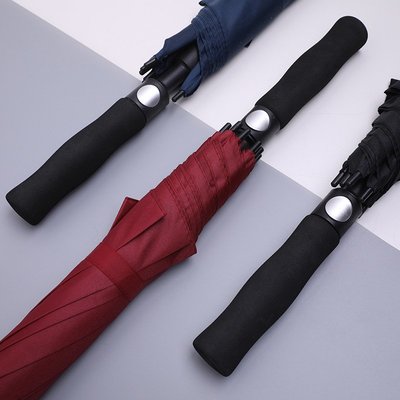 廠家直銷純色高爾夫直桿傘全纖維廣告雨傘雨傘 可定制LOGO