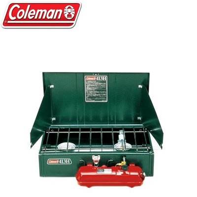 【露營趣】送CM-7043J吸油管 Coleman CM-0391 413氣化雙口爐 汽化爐 野炊爐具