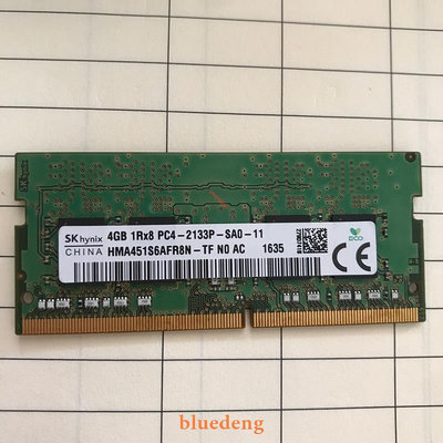 SK 海力士HMA451S6AFR8N-TF DDR4筆電記憶體4G 1RX8 PC4-2133P