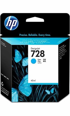 【葳狄線上GO】HP 728原廠藍色墨水匣 40ml (F9J63A) 適用 HP DesignjetT730/T830