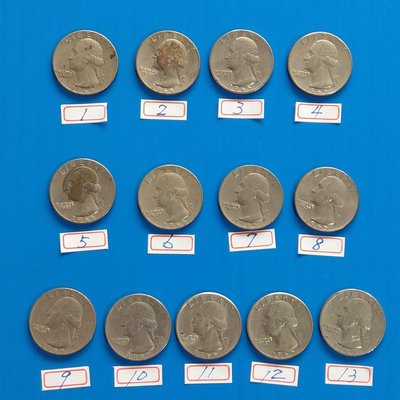 【大三元】美國錢幣- 1965年-25分1/4-QUARTER DOLLAR 1枚XF-重5.67克