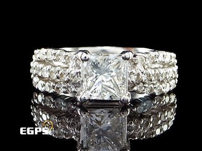 【永久流當品】《EGPS》天然鑽石 白K金材質 鑽石戒指 鑽戒 1.00CT SW9735