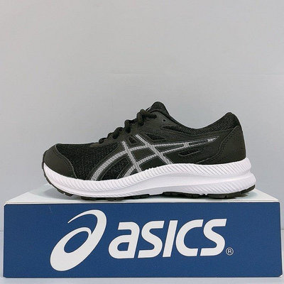 ASICS GEL-CONTEND 8 GS 女生 黑白色 舒適 透氣 輕量 運動 慢跑鞋 1014A259-002