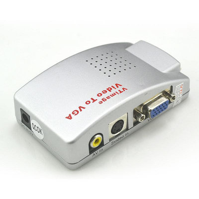 維真VT-521 AV轉VGA 視頻轉換器 Video/BNC To VGA AV轉換器*阿英特價