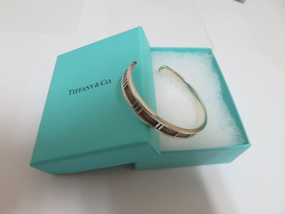 Tiffany &amp; Co 蒂芬妮 925純銀羅馬數字手環(真品)