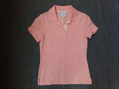 美國紐約百年品牌 Brooks Brothers 經典粉紅色休閒短袖polo衫上衣(女)