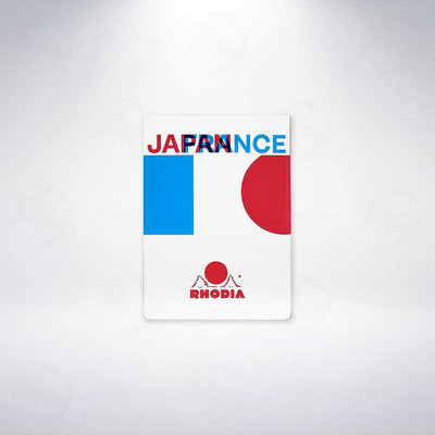 法國 RHODIA WAKAZE 聯名款封套式上掀筆記本: 日法友好國旗