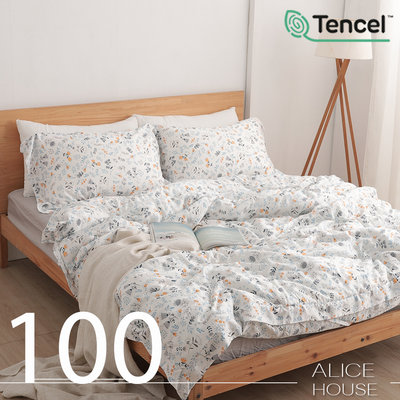 【織語】ALICE愛利斯-加大~100支100%萊賽爾純天絲TENCEL~兩用被薄床包組