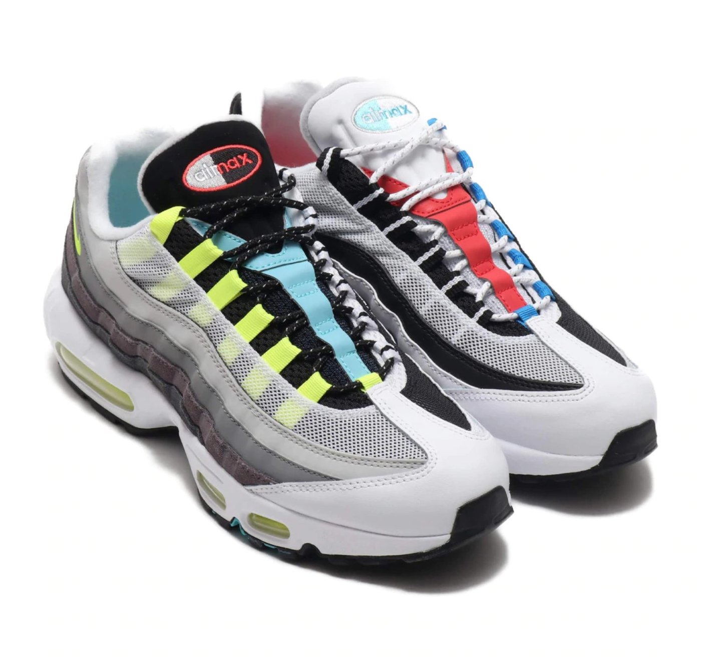 NIKE AIR MAX 95 QS MULTI-COLOR 拼色/撞色款cj0589-001。太陽選物社