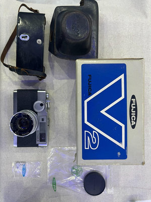 富士古董相機 fujica v2 帶包裝盒