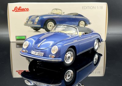 【MASH】現貨特價 Schuco 1/18 Porsche 356 Speedster blue
