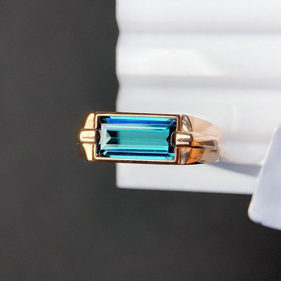 【高品珠寶】天然極品電光藍碧璽戒指【裸石】：約2.39ct【規格】： 裸石9.6x5.5mm【】：4788【0175