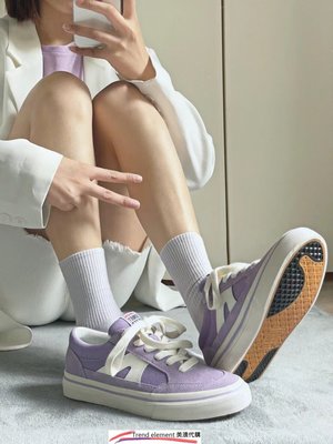 Vision Street Wear STICK 系列 紫 麂皮 復古 百搭 歐美 潮牌 滑板鞋 ~T/E代購~