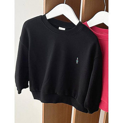 XS~XL ♥上衣(BLACK) ROY-2 24秋季 ROY240901-026『韓爸有衣正韓國童裝』~預購