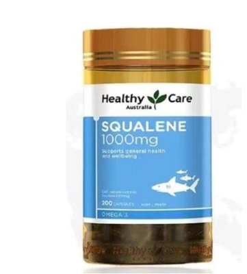 熱賣 魚油 Healthy Care 角鯊烯 鮫鯊烯 Squalene 1000mg / 200顆*HH