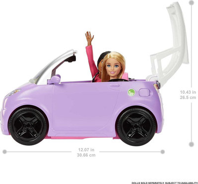 正版 芭比 家家酒 電動車 紫色 電動車座 車子 跑車 娃娃 配件 家家酒