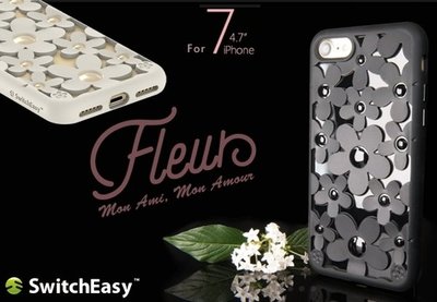 SwitchEasy Fleur iPhone 7 3D花朵吸震防摔保護殼 手機殼【出清】