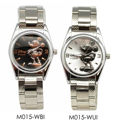 【卡漫迷】 特價 米奇 手錶 浮雕 2選1 大 ㊣版 立體圖 Mickey 米老鼠 卡通錶 女錶男錶 鐵錶 鋼錶 迪士尼