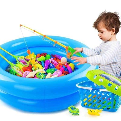 現貨 Fishing toy pool set suit kids play water boy girl baby l