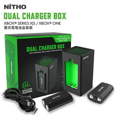 【NiTHO】耐托 Xbox SeriesOne手把電池 充電座 充電式電池組 手柄電池雙充 LED立式手把電