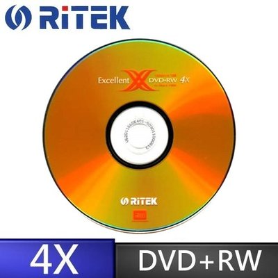 [出賣光碟] RiTEK 錸德 4xDVD+RW 可重複燒錄 4.7GB 10P布丁桶
