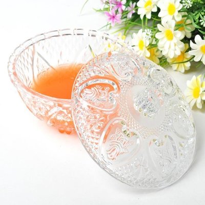 玻璃碗帶蓋甜品碗燕窩盅水果沙拉碗醉蝦碗糖缸調料碗面膜時尚創意-特價