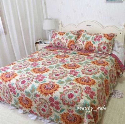愛情宣言 純棉 絎縫 拼布 床罩 雙人3件組