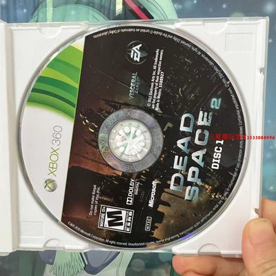 原裝XBOX360游戲光盤光碟 死亡空間2  美版碟1XBOX ONE兼容 英文『三夏潮玩客』