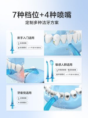 熱銷 素士W3沖牙器水牙線便攜式洗牙神器家用口腔清潔正畸專用牙齒清洗