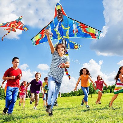 現貨熱銷-2022新款濰坊風箏兒童戰斗飛機飛船成人大人專用大型高檔微風易飛