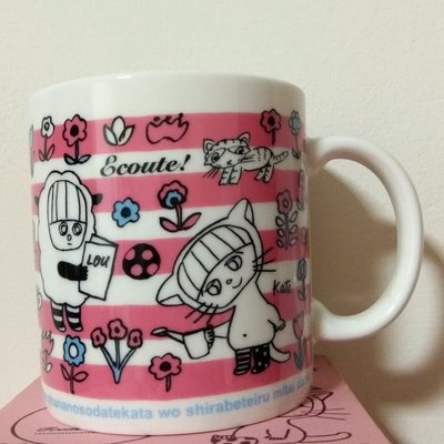 【 ECOUTE！minette 】日本製 可愛插畫 繪畫 馬克杯 附紙盒