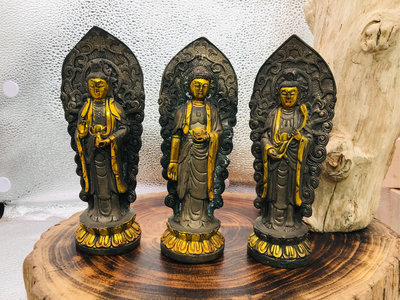 收藏幾十年的銅雕。觀音菩薩+如來佛祖+媽祖娘娘