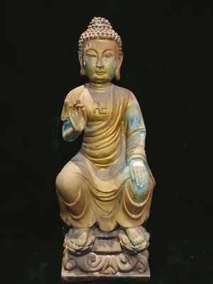 E0207_1 銅雕釋迦摩尼佛坐像 (大) 14.2kg 全鎏金大型銅佛像 高60cm長26cm寬22cm