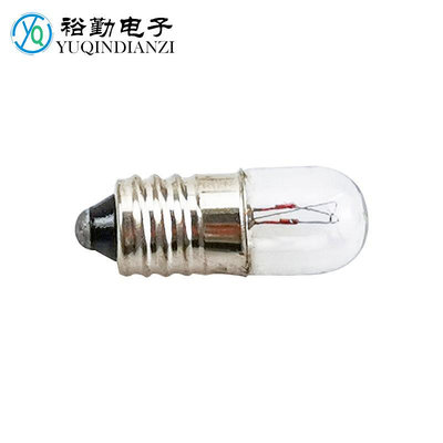 小燈泡 E10 實驗指示燈泡 螺口24V燈珠 電學實驗老式手電燈泡